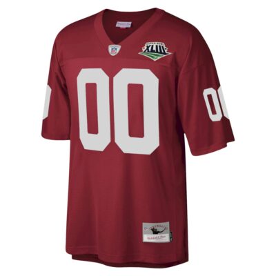 Alternative view of Custom Arizona Cardinals SBXLIII Cardinal Throwback Jersey - All Stitched