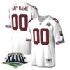 Custom Arizona Cardinals SBXLIII White Throwback Jersey - All Stitched