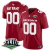 Custom Arizona Cardinals SBXLIII Cardinal Vapor F.U.S.E Limited Jersey - All Stitched