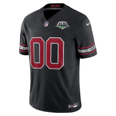Alternative view of Custom Arizona Cardinals SBXLIII Black Vapor F.U.S.E Limited Jersey - All Stitched