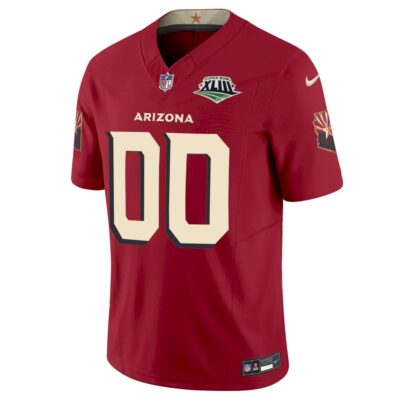 Alternative view of Custom Arizona Cardinals SBXLIII Cardinal Rivalries Vapor F.U.S.E Limited Jersey - All Stitched