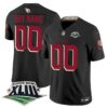Custom Arizona Cardinals SBXLIII Black Rivalries Vapor F.U.S.E Limited Jersey - All Stitched