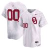 Custom Oklahoma Sooners Baseball White Pinstripe Limited Jersey - All Stitched