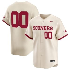 Custom Oklahoma Sooners Baseball Natural Limited Jersey - All Stitched