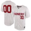 Custom Oklahoma Sooners Baseball White Pinstripe Game Jersey - All Stitched