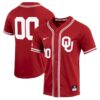 Custom Oklahoma Sooners Baseball Crimson Game Jersey - All Stitched