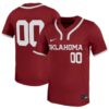 Custom Oklahoma Sooners Baseball Crimson Jersey - All Stitched
