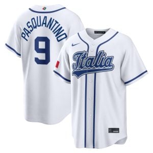 Vinnie Pasquantino Italy Baseball 2026 World Baseball Classic White Home Jersey – All Stitched