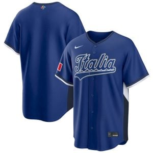 Italy Baseball 2026 World Baseball Classic Royal Road Jersey – All Stitched