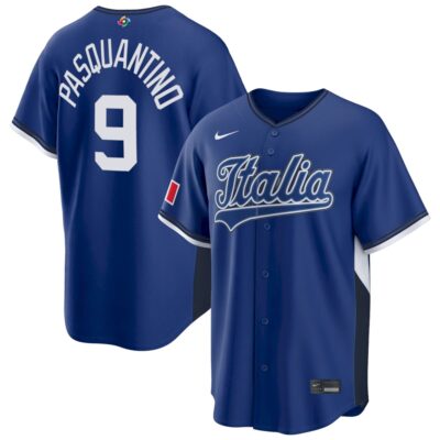 Vinnie Pasquantino Italy Baseball 2026 World Baseball Classic Royal Road Jersey – All Stitched