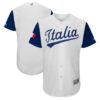 Italy Baseball 2017 World Baseball Classic White Home Jersey – All Stitched