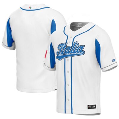 Italy Baseball 2023 World Baseball Classic White Home Jersey – All Stitched