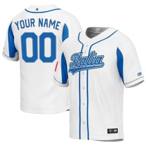 Custom Italy Baseball 2023 World Baseball Classic White Home Jersey – All Stitched