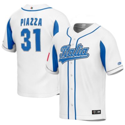Mike Piazza Italy Baseball 2023 World Baseball Classic White Home Jersey – All Stitched