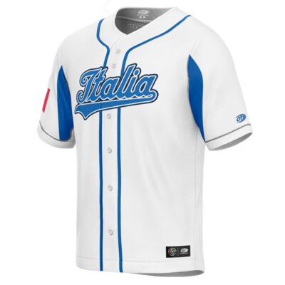 Alternative view of Mike Piazza Italy Baseball 2023 World Baseball Classic White Home Jersey – All Stitched