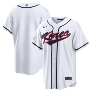 Korea Baseball 2026 World Baseball Classic White Home Jersey – All Stitched