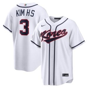 Hyeseong Kim Korea Baseball 2026 World Baseball Classic White Home Jersey – All Stitched