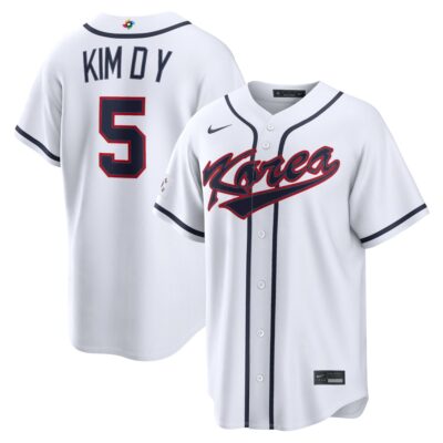Do Young Kim Korea Baseball 2026 World Baseball Classic White Home Jersey – All Stitched