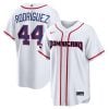 Julio Rodríguez Dominican Republic Baseball 2026 World Baseball Classic White Heritage Jersey – All Stitched