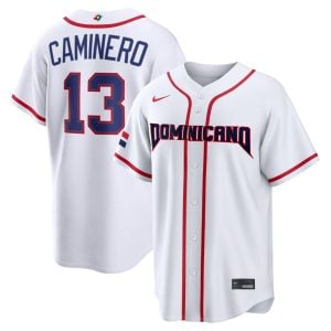 Junior Caminero Dominican Republic Baseball 2026 World Baseball Classic White Heritage Jersey – All Stitched