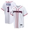 Jeremy Peña Dominican Republic Baseball 2026 World Baseball Classic White Heritage Jersey – All Stitched