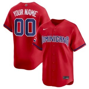 Custom Dominican Republic Baseball 2026 World Baseball Classic Red Jersey – All Stitched