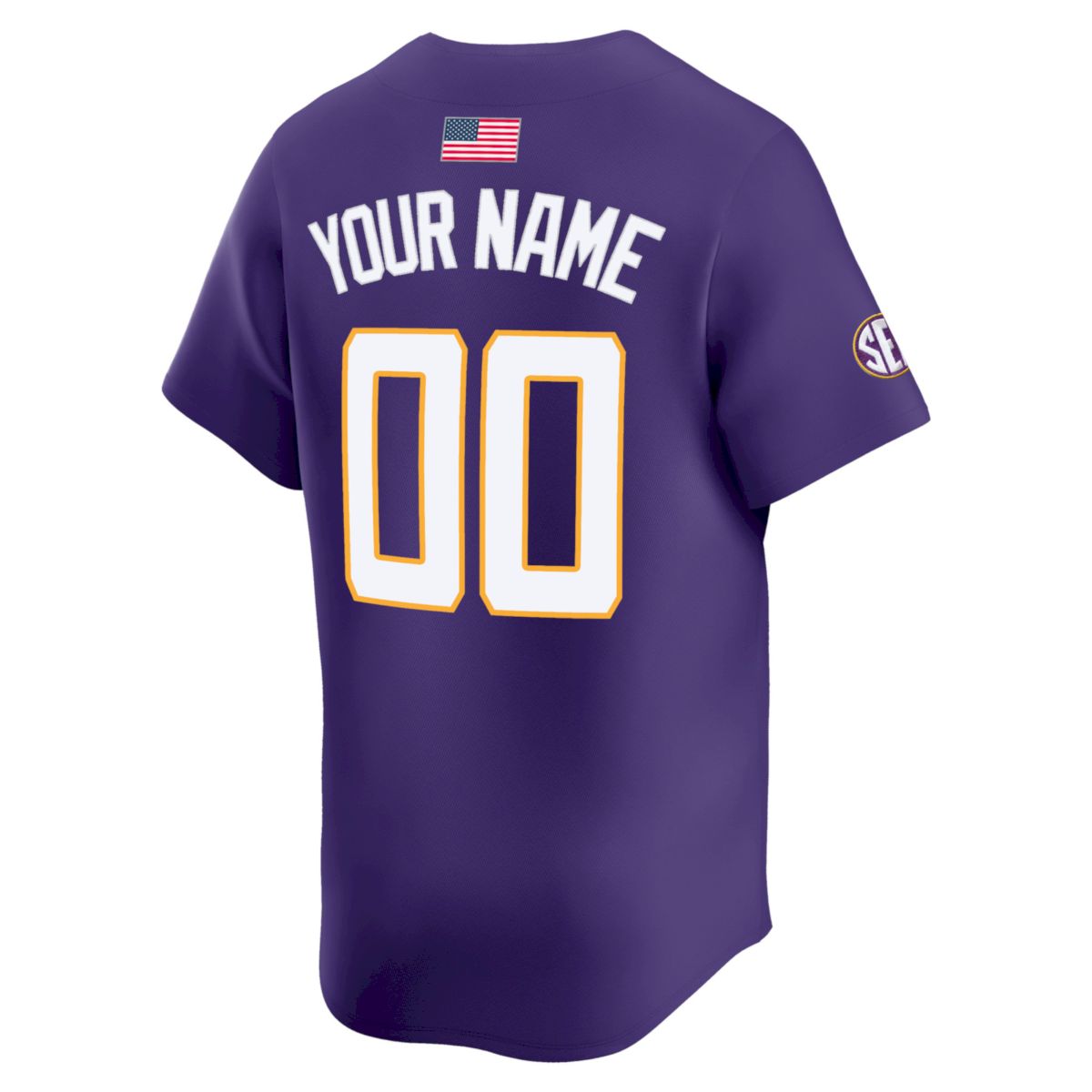 Custom LSU Tigers Baseball 2023 College World Series Champions Purple Home Limited Jersey - All Stitched - Image 3