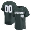 Custom Michigan State Spartans Baseball Green Limited Jersey - All Stitched