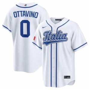 Adam Ottavino Italy Baseball 2026 World Baseball Classic White Home Jersey - All Stitched