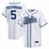 Miles Mastrobuoni Italy Baseball 2026 World Baseball Classic White Home Jersey - All Stitched