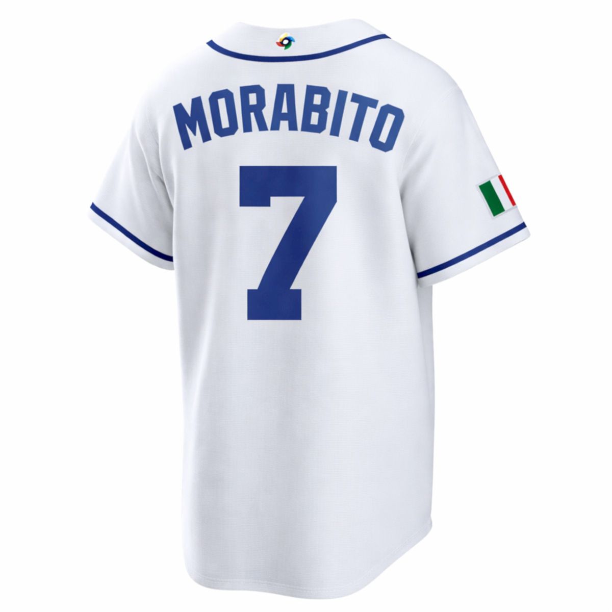 Nick Morabito Italy Baseball 2026 World Baseball Classic White Home Jersey - All Stitched - Image 3