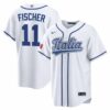 Andrew Fischer Italy Baseball 2026 World Baseball Classic White Home Jersey - All Stitched