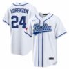 Michael Lorenzen Italy Baseball 2026 World Baseball Classic White Home Jersey - All Stitched