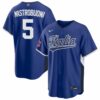 Miles Mastrobuoni Italy Baseball 2026 World Baseball Classic Royal Road Jersey - All Stitched