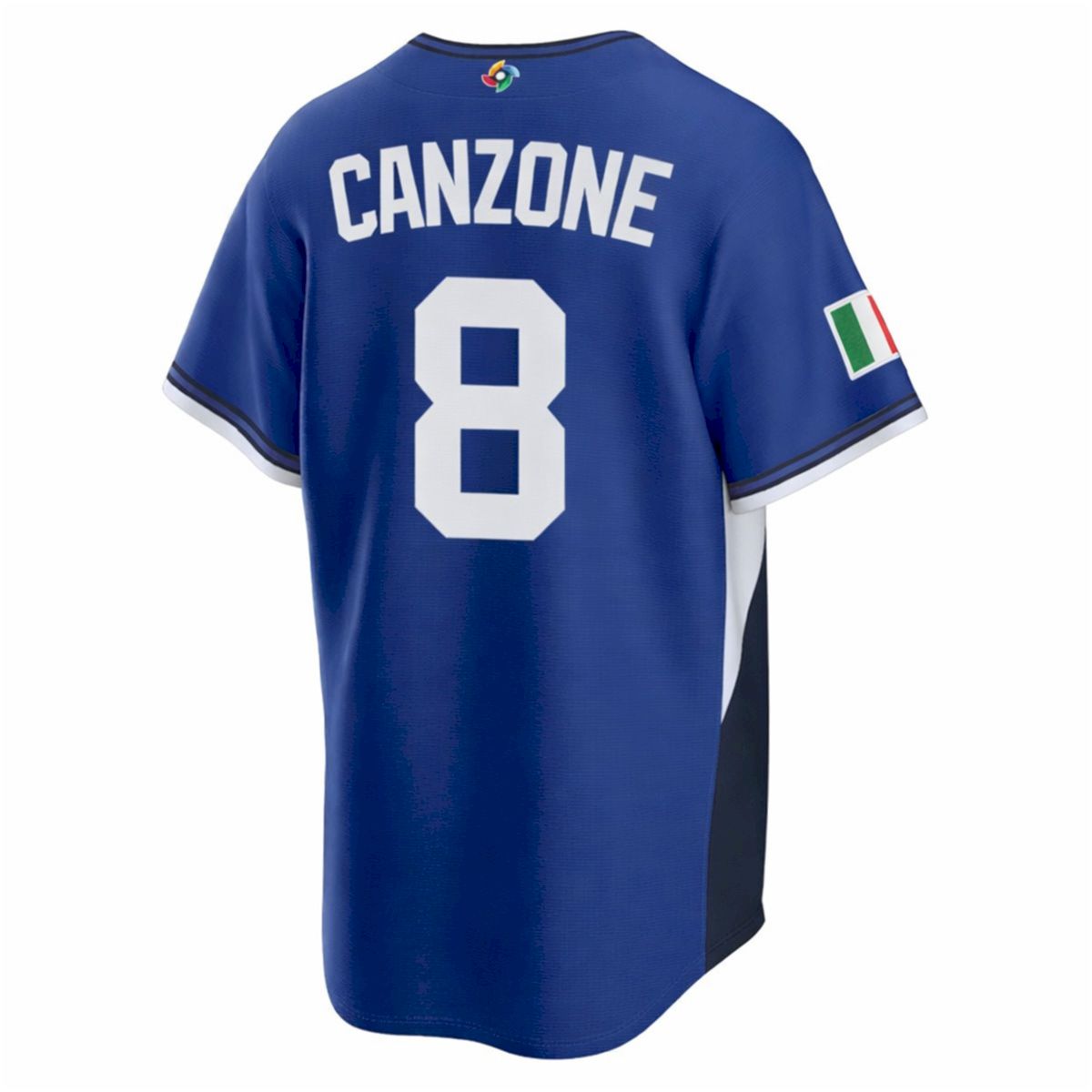 Dominic Canzone Italy Baseball 2026 World Baseball Classic Royal Road Jersey - All Stitched - Image 3