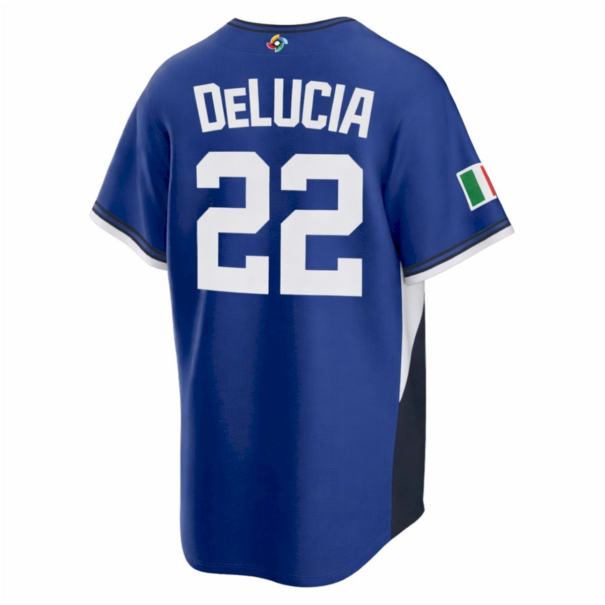 Dylan DeLucia Italy Baseball 2026 World Baseball Classic Royal Road Jersey - All Stitched - Image 3