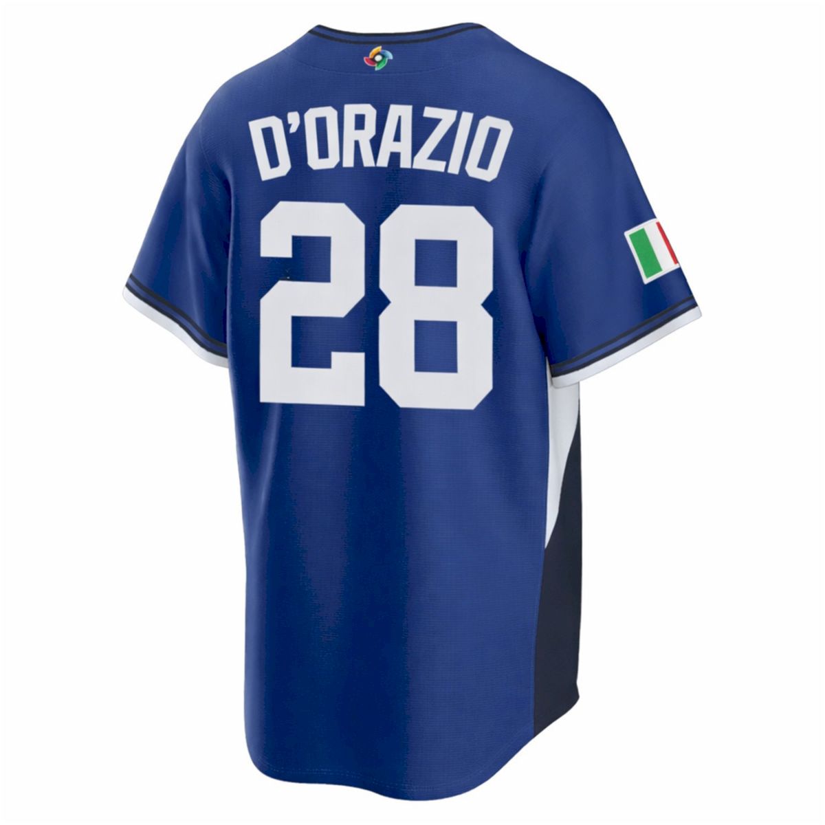 J.J. D'Orazio Italy Baseball 2026 World Baseball Classic Royal Road Jersey - All Stitched - Image 3