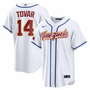 Ezequiel Tovar Venezuela Baseball 2026 World Baseball Classic White Home Jersey – All Stitched