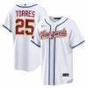 Gleyber Torres Venezuela Baseball 2026 World Baseball Classic White Home Jersey – All Stitched