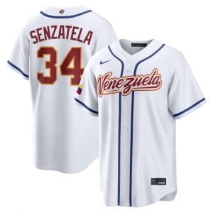 Antonio Senzatela Venezuela Baseball 2026 World Baseball Classic White Home Jersey – All Stitched