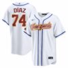 Jhonathan Díaz Venezuela Baseball 2026 World Baseball Classic White Home Jersey - All Stitched