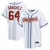 Ricardo Sánchez Venezuela Baseball 2026 World Baseball Classic White Home Jersey - All Stitched