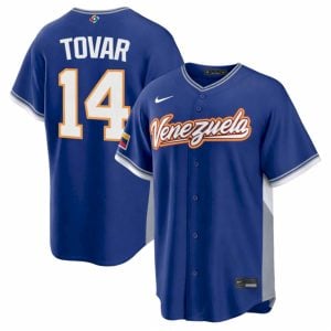 Ezequiel Tovar Venezuela Baseball 2026 World Baseball Classic Royal Road Jersey - All Stitched