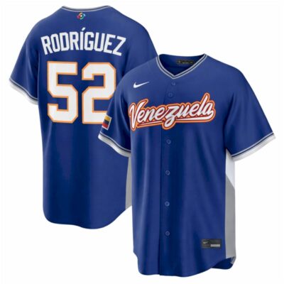 Eduardo Rodríguez Venezuela Baseball 2026 World Baseball Classic Royal Road Jersey - All Stitched