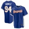 Yoendrys Gómez Venezuela Baseball 2026 World Baseball Classic Royal Road Jersey - All Stitched