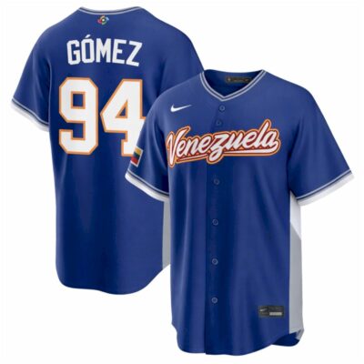 Yoendrys Gómez Venezuela Baseball 2026 World Baseball Classic Royal Road Jersey - All Stitched
