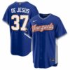 Enmanuel De Jesus Venezuela Baseball 2026 World Baseball Classic Royal Road Jersey - All Stitched