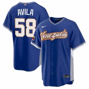 Luinder Avila Venezuela Baseball 2026 World Baseball Classic Royal Road Jersey - All Stitched