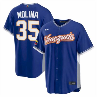 Anthony Molina Venezuela Baseball 2026 World Baseball Classic Royal Road Jersey - All Stitched