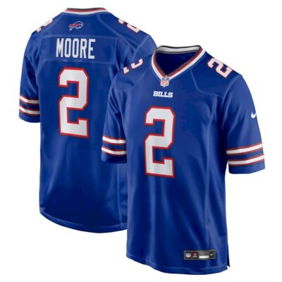 D.J. Moore Buffalo Bills Royal Home Game Jersey - All Stitched